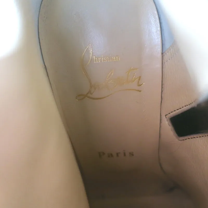 Christian Louboutin So Eleonor Leopardenprint Wildleder Stiefeletten Größe 36.5