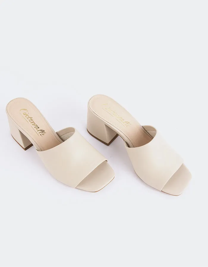 Clarabelle Off-White Leder