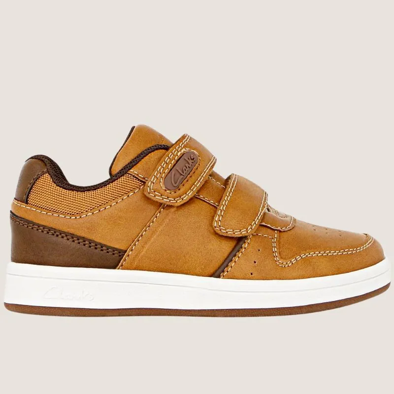 Clarks Dune Junior Verstellbare Sneaker Schuhe_Clarks