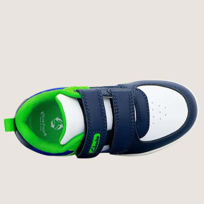 Clarks Durk Junior Verstellbare Sneaker Schuhe_Clarks
