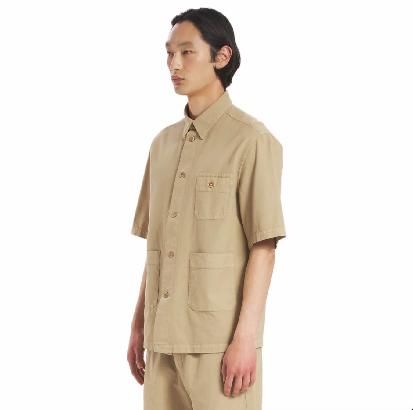 Barena Herren Barena Camicia Ordior - Arela - Khaki