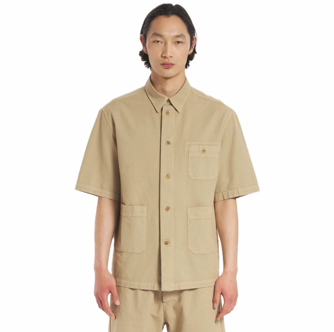 Barena Herren Barena Camicia Ordior - Arela - Khaki