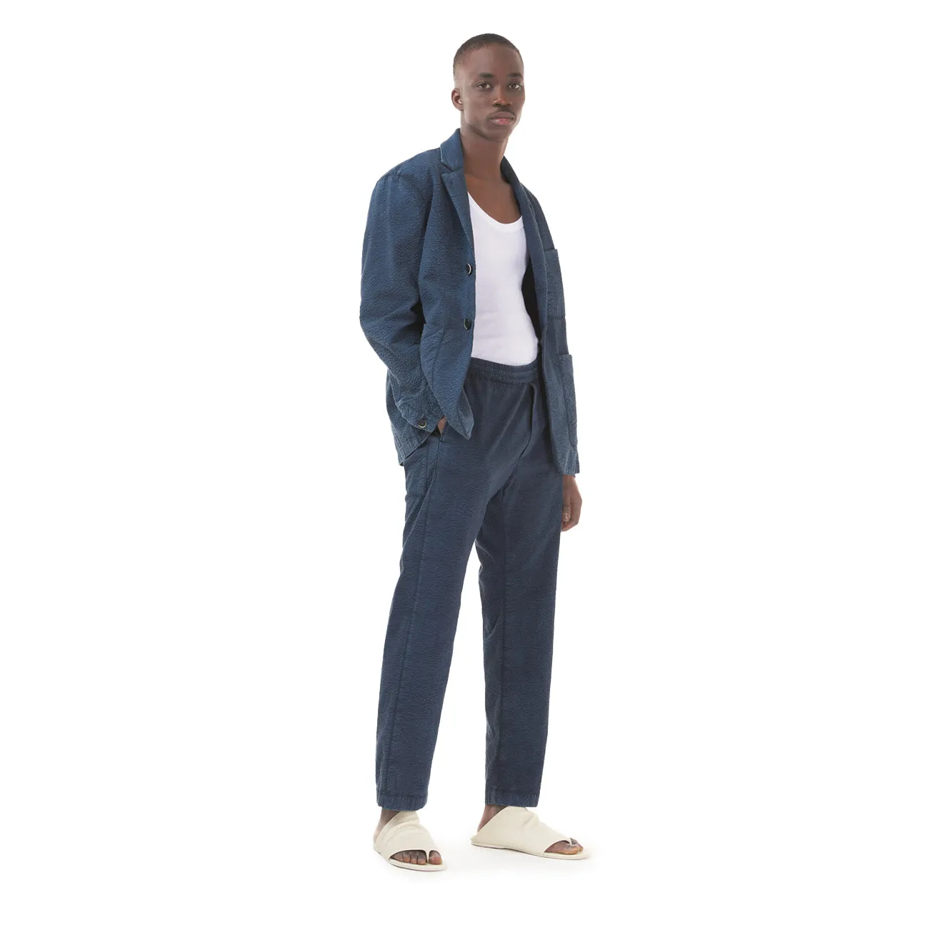 Barena Herren Canasta Fronda Hose - Marineblau