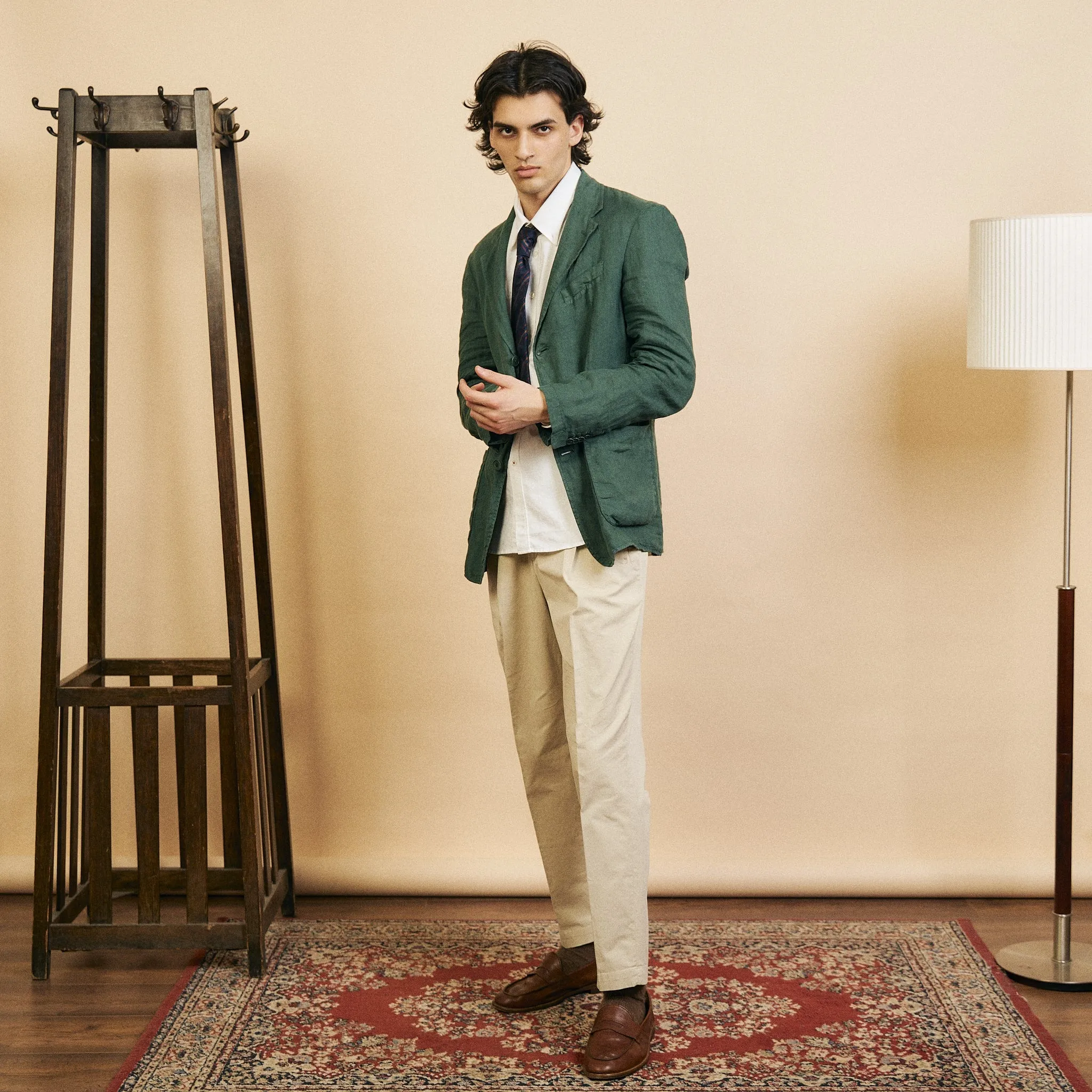Barena Herren Rizzo Telino Blazer - Alge