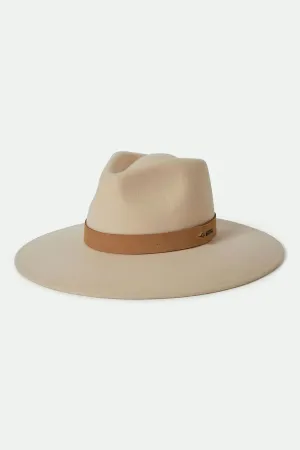 Brixton Herren Eleanor Filz Packbarer Hut - Macadamia