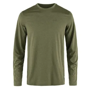 Bekleidung Fjallraventees Herren Fjallraven Abisko Tageswanderung Langarm Grün