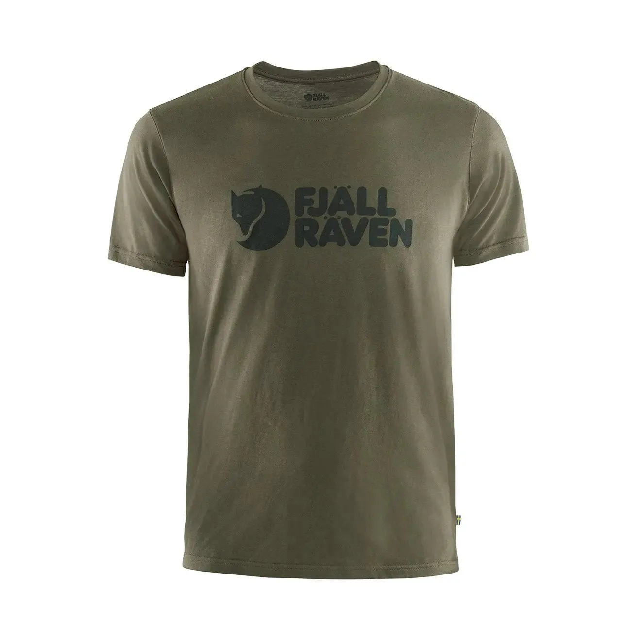 Bekleidung Fjallraventees Herren Fjallraven Logo T-Shirt Dunkeloliv