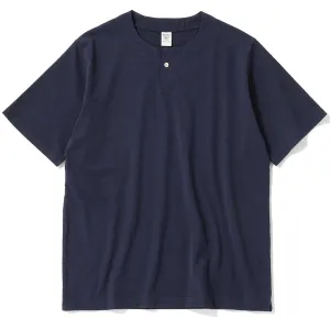 Jackman Herren Jackman Henleykragen T-Shirt Marineblau