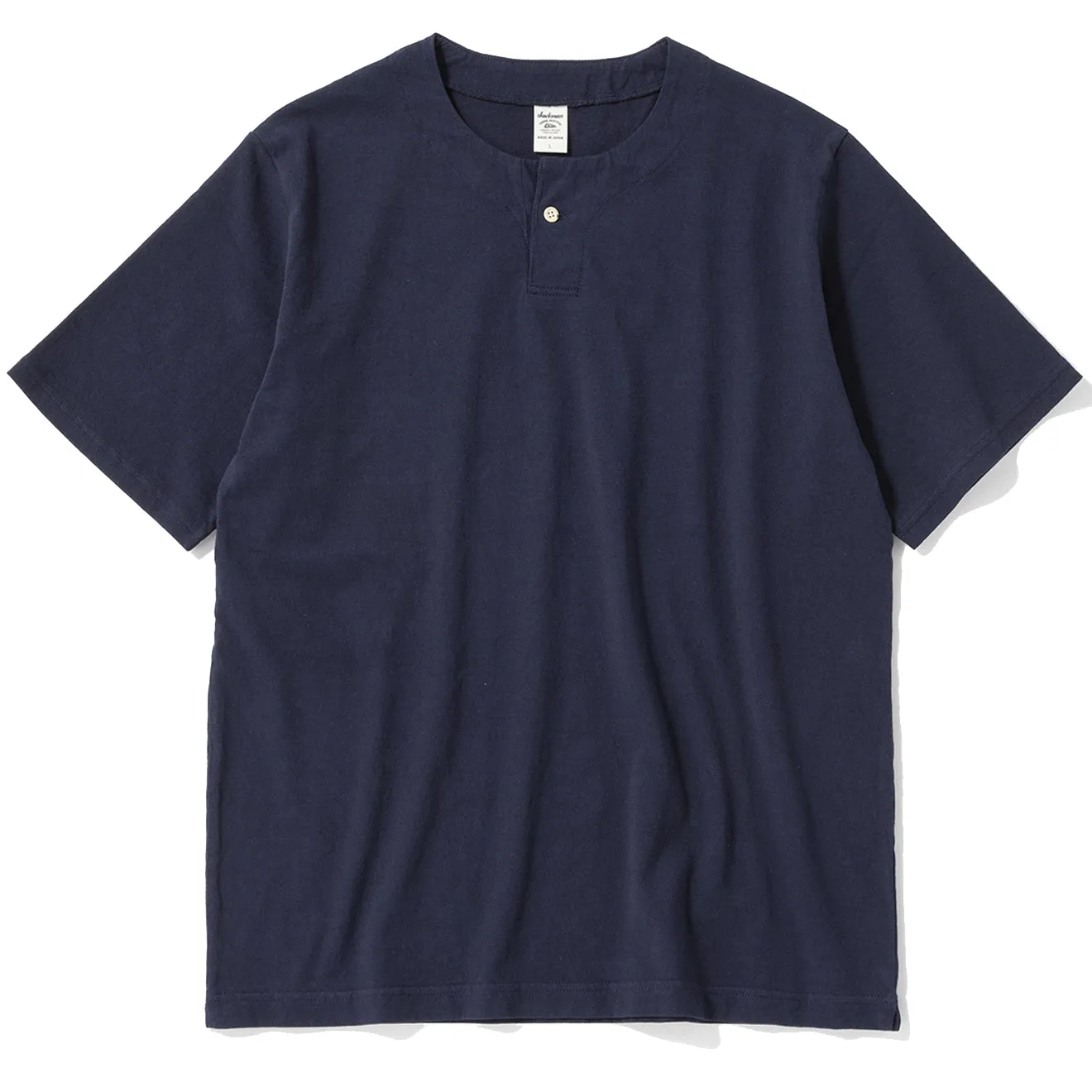 Jackman Herren Jackman Henleykragen T-Shirt Marineblau