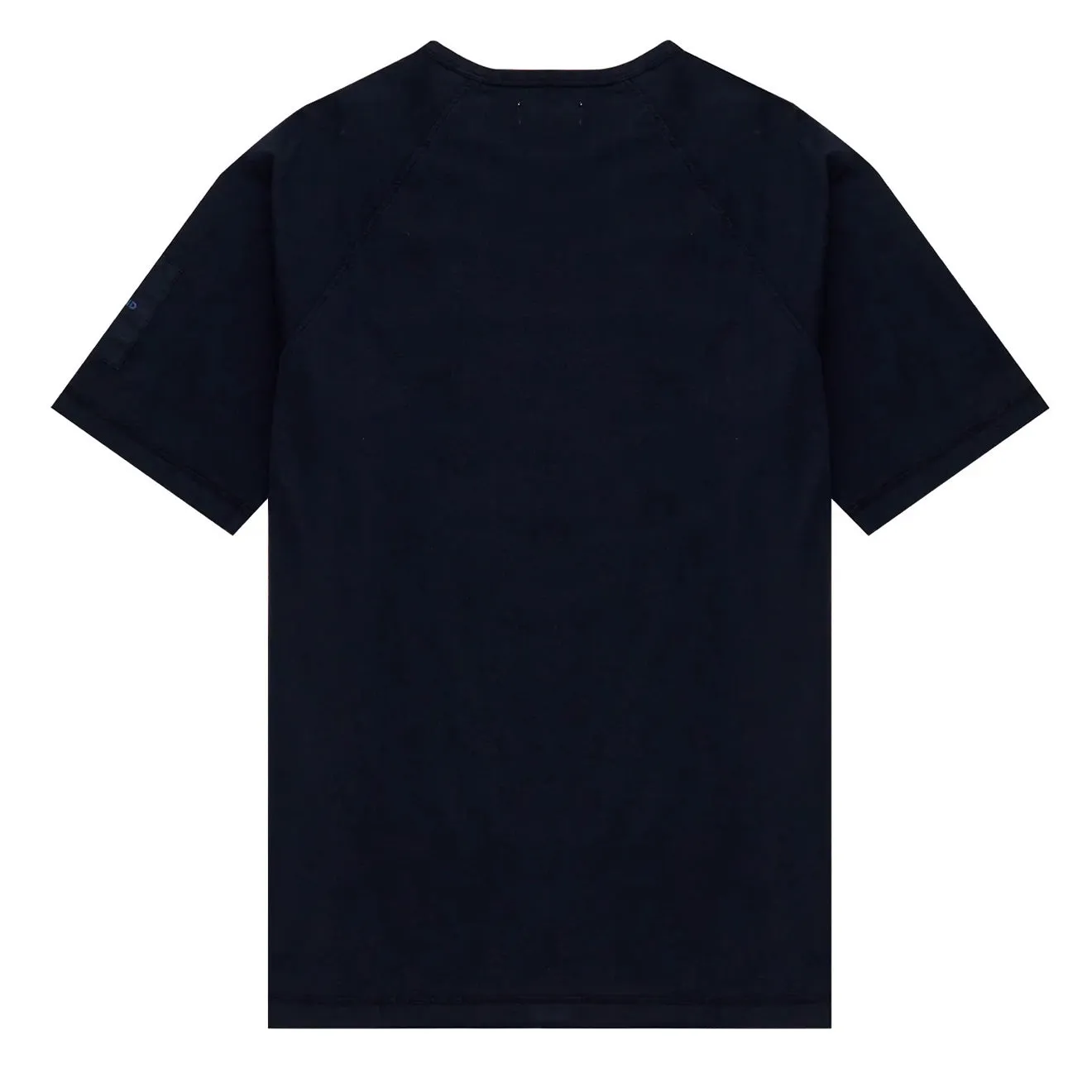 Bekleidung Linke Hand Herren Linke Hand Kontrast Panel T-Shirt Marineblau