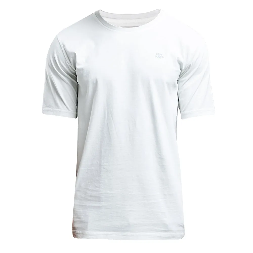 Bekleidung Linke Hand Herren T-Shirt Links Weiß