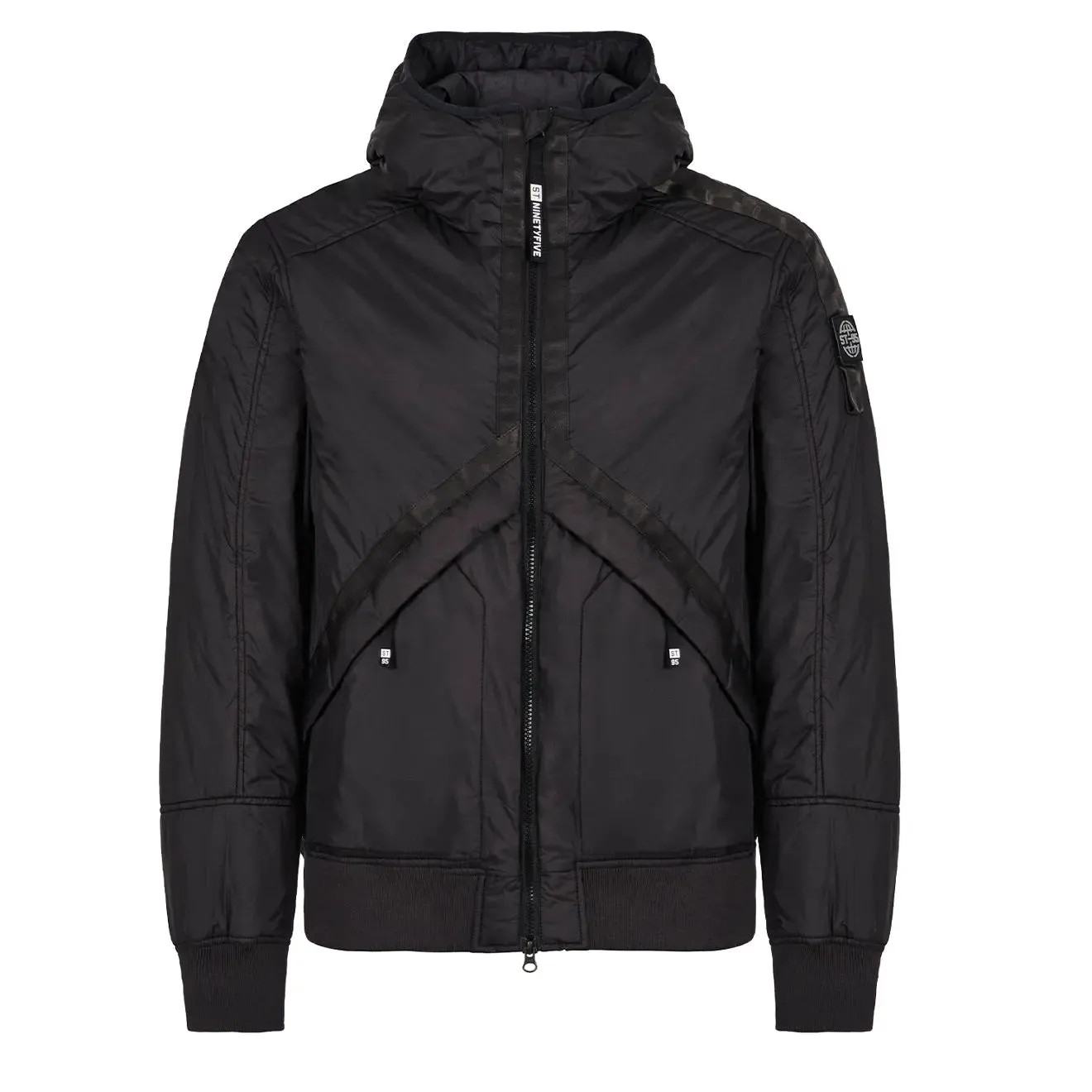 Bekleidung St95 Herren ST95 Helio Kapuzen-Padded Blouson Schwarz