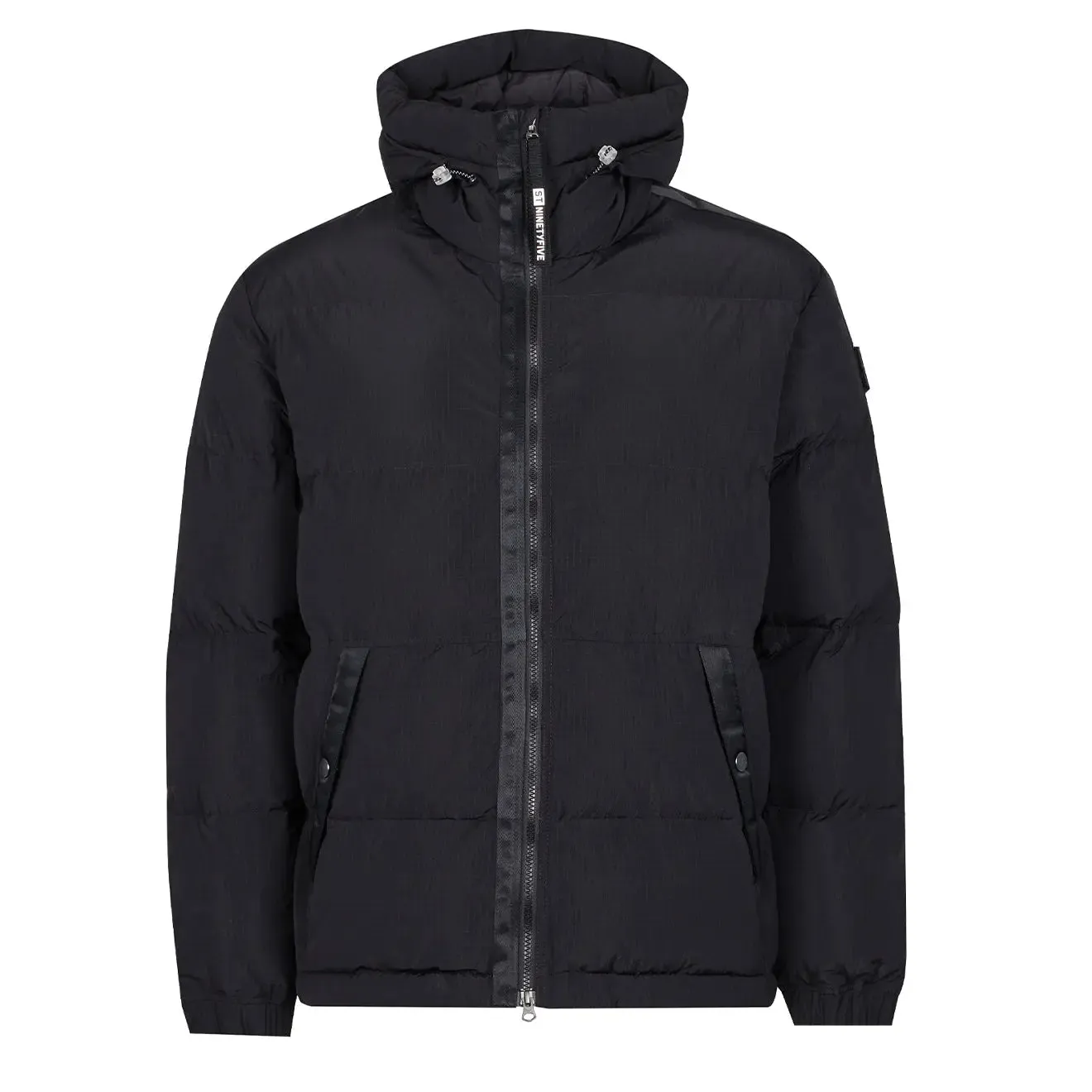 Bekleidung St95 Herren ST95 gefütterte Kapuzenjacke Schwarz