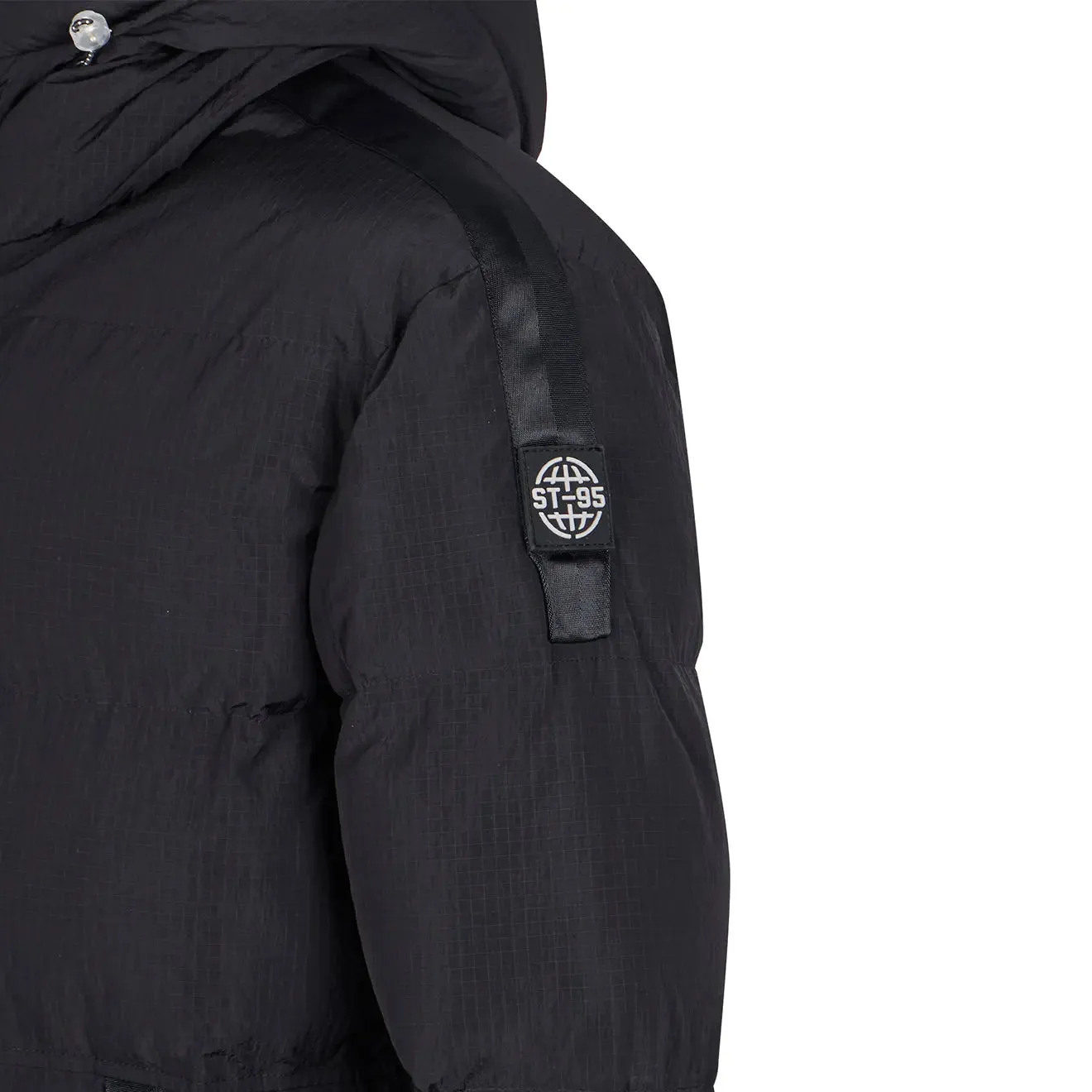 Bekleidung St95 Herren ST95 gefütterte Kapuzenjacke Schwarz