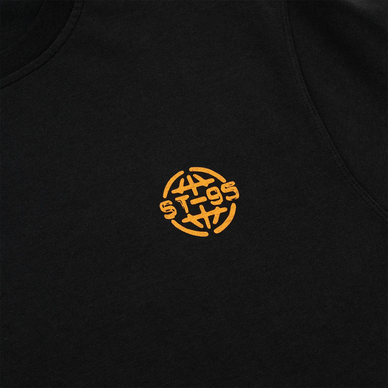 Kleidung St95 Herren ST95 SS Etikett T-Shirt Schwarz