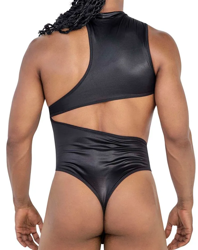 Bekleidung_Candyman_Herrenunterwäsche Candyman 99783 Ein-Schulter-Body Schwarz