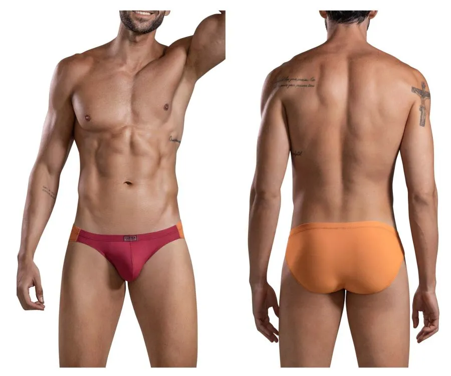 Clever Herrenunterwäsche Clever 1681 Zweifarbiger Bikini Farbe Grape