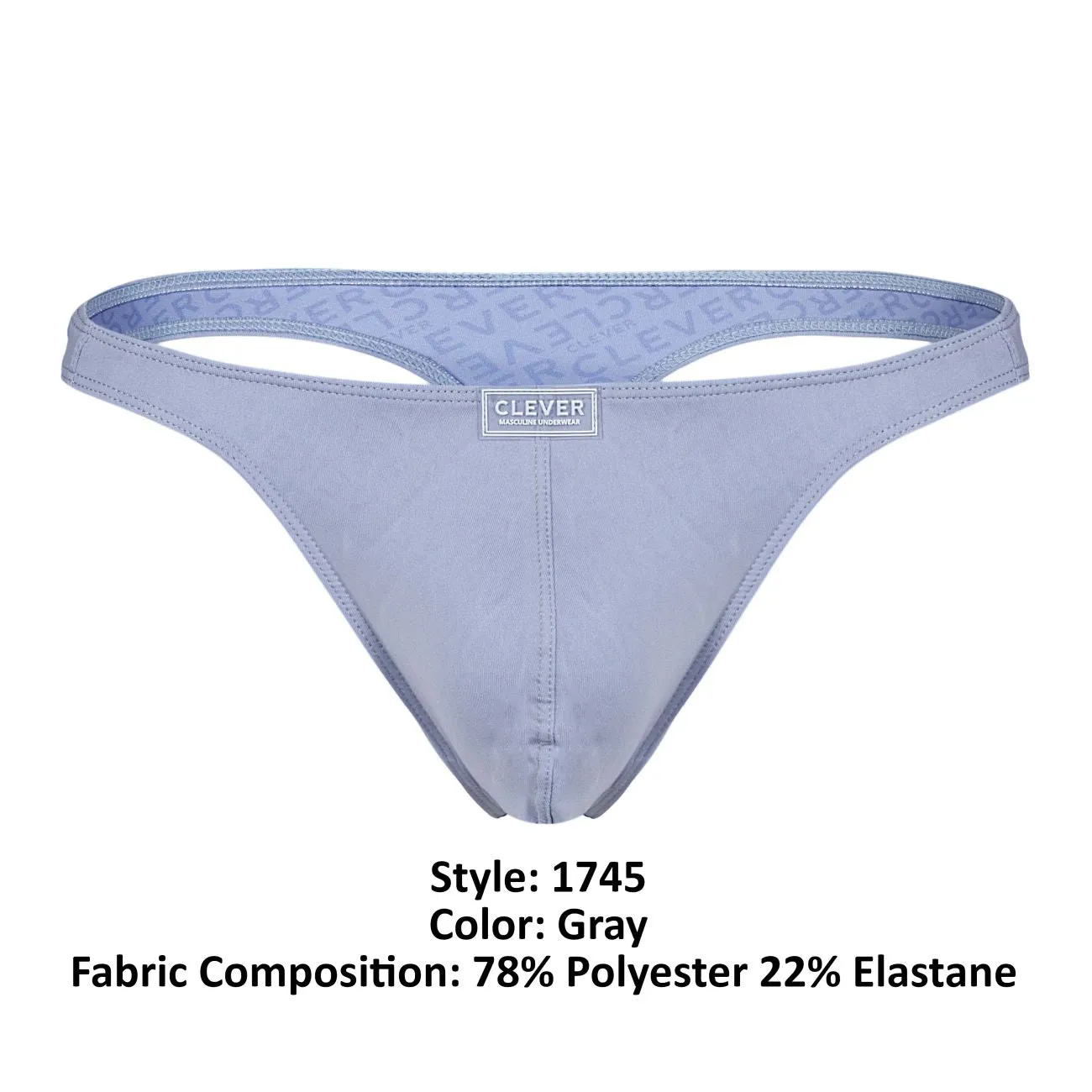Clever Herrenunterwäsche Clever 1745 Optimo Tangas Farbe Grau