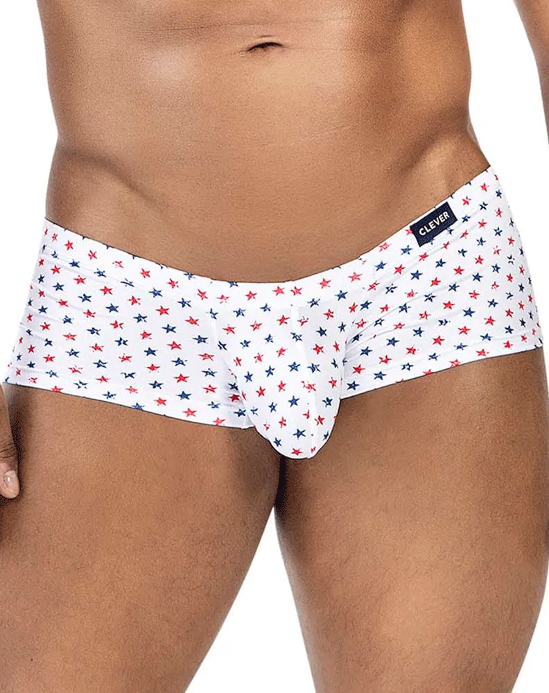 Clever Herrenunterwäsche Clever 229949 3er-Pack Australische Latex-Slipboxen Rot-Blau-Weiß