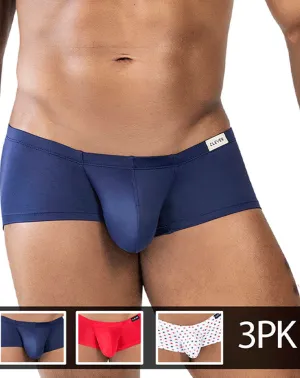 Clever Herrenunterwäsche Clever 229949 3er-Pack Australische Latex-Slipboxen Rot-Blau-Weiß
