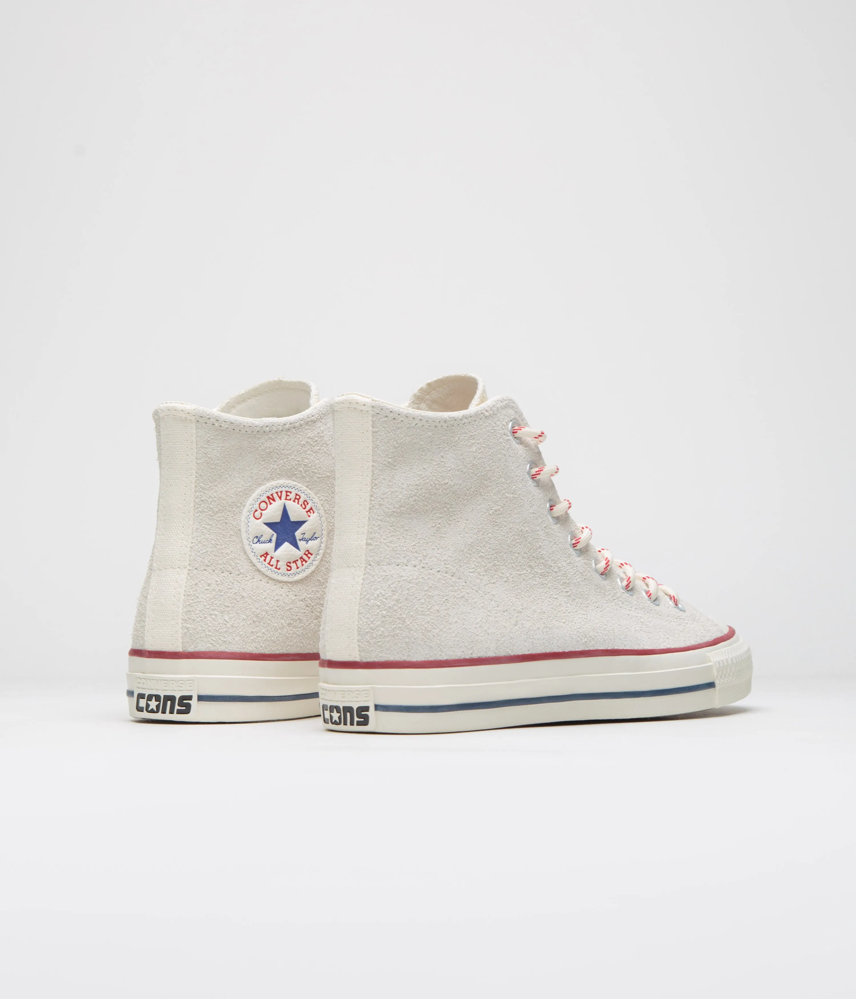 Converse Cons CTAS Pro Hi Outdoor Schuhe - Silberweiß / Rot / Blau Converse Schuhe