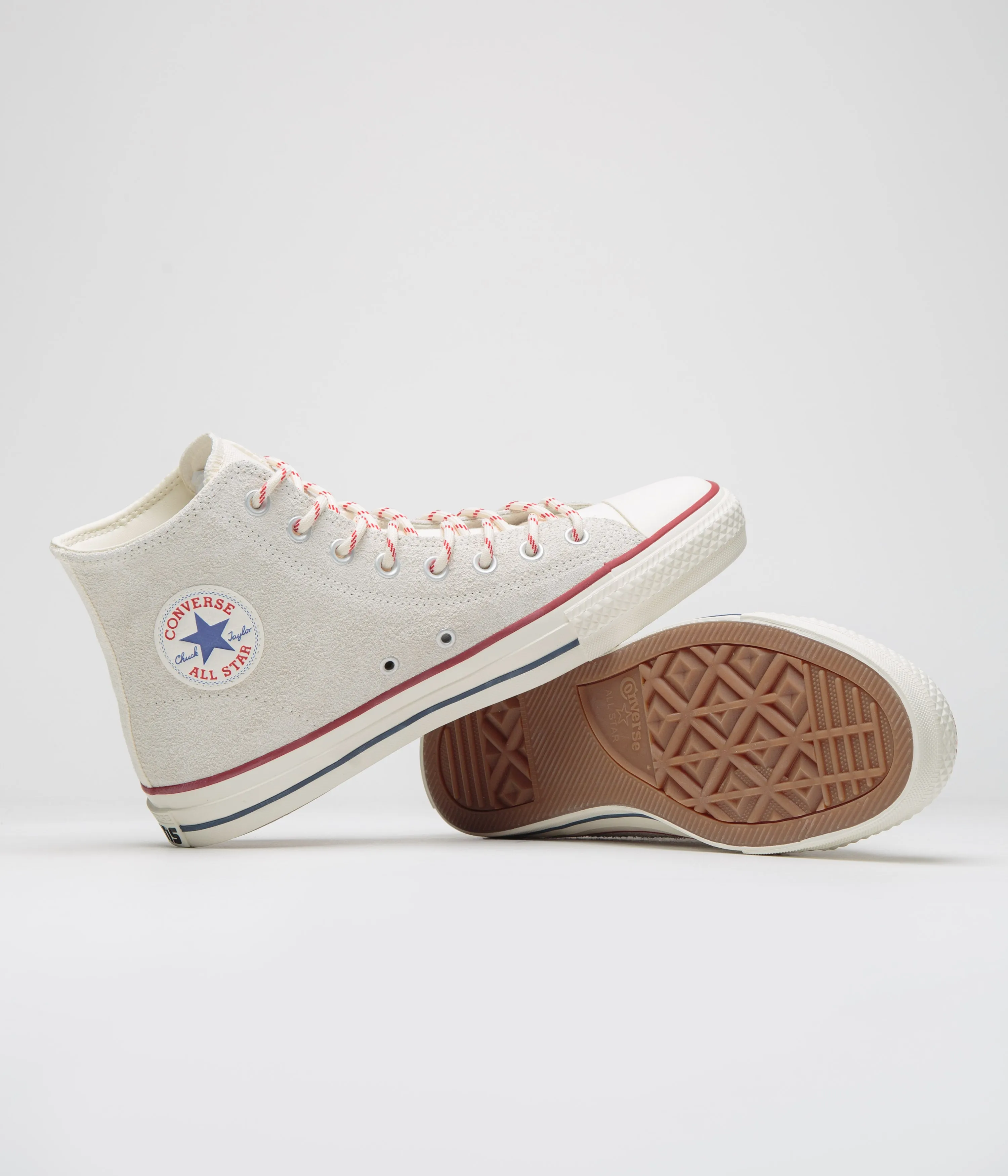Converse Cons CTAS Pro Hi Outdoor Schuhe - Silberweiß / Rot / Blau Converse Schuhe
