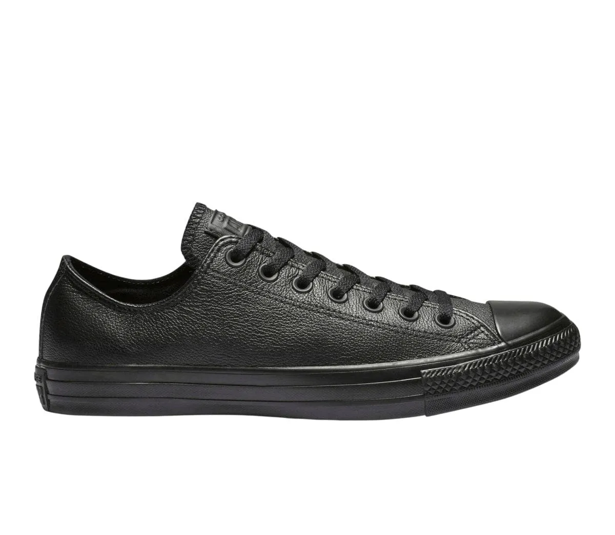 CONVERSE HERREN CHUCK TAYLOR ALL STAR NIEDRIGER SCHUH IN TRIPLE BLACK LEDER