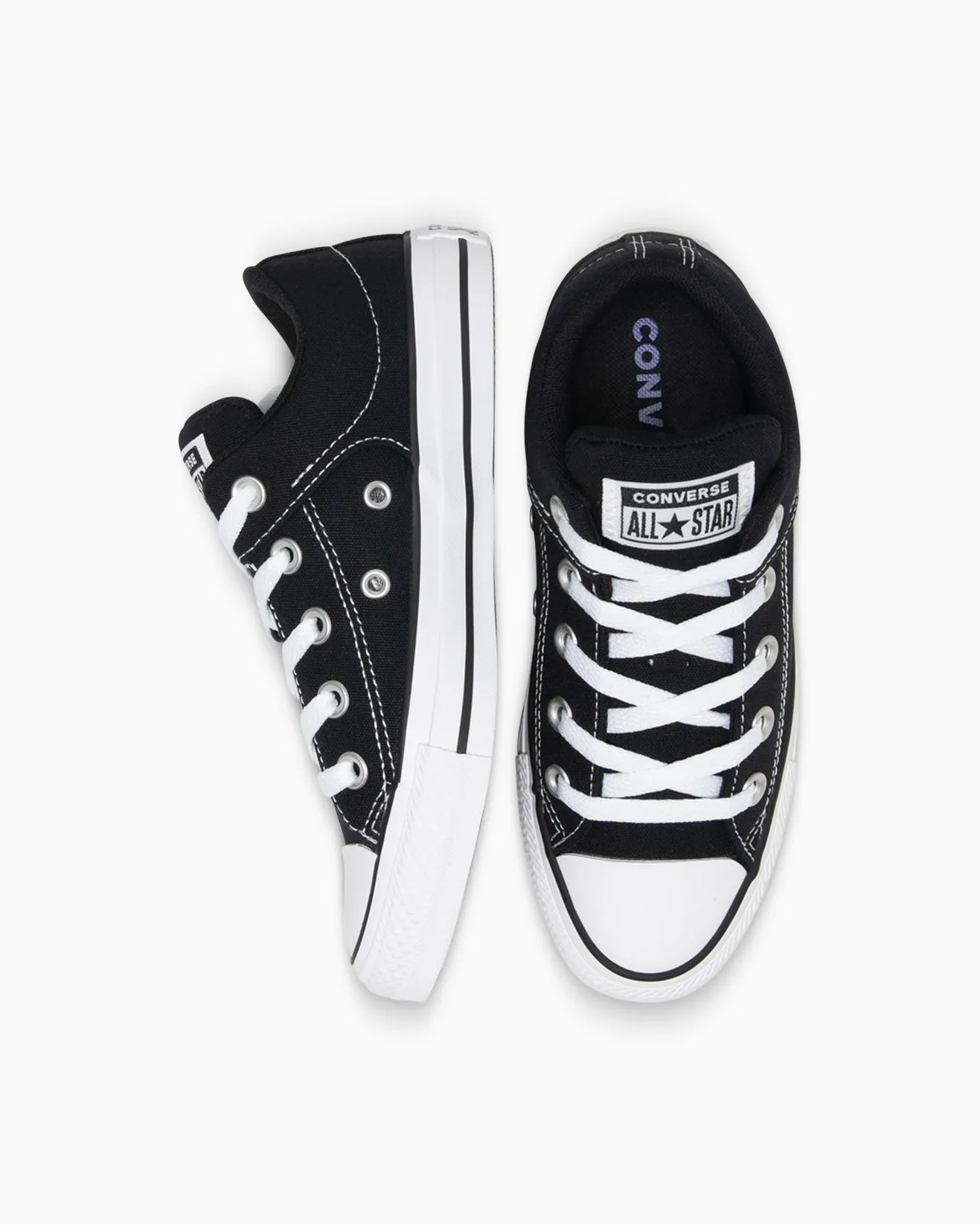 CONVERSE UNISEX CHUCK-TAYLOR ALL STAR STREET NIEDRIGER SCHUH IN SCHWARZ