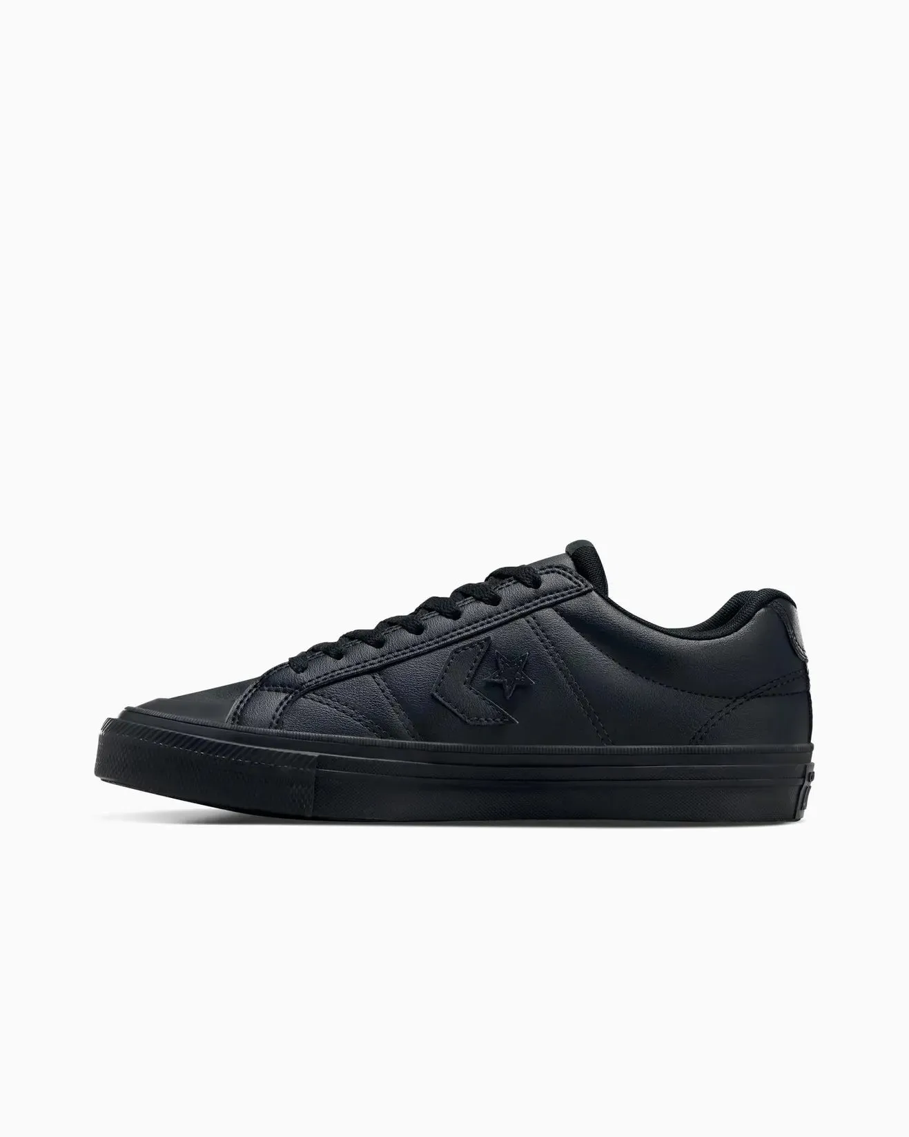 CONVERSE Unisex CONVERSE Sport Freizeit Kunstleder Low Top Schwarz Monochrome Schwarz Schuhe