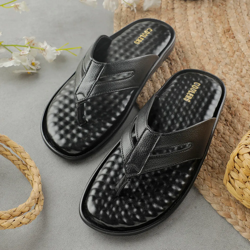 Liberty Coolers Schwarze Bequeme Hausschuhe Für Herren HML-2E