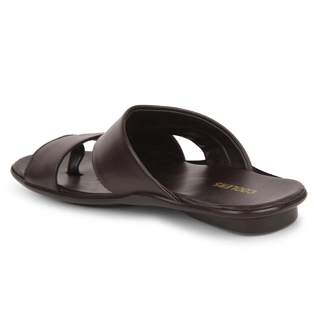 Liberty Coolers Braune Bequeme Hausschuhe Für Herren WAKAFIT-1E