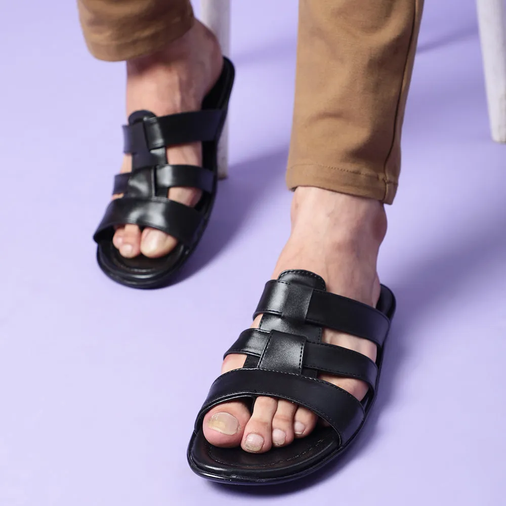 Liberty COOL99-3 Bequeme Hausschuhe Für Männer (Schwarz)
