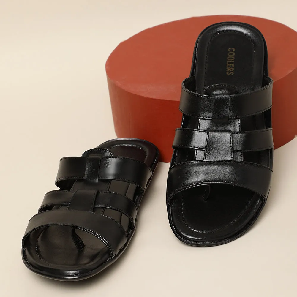 Liberty COOL99-3 Bequeme Hausschuhe Für Männer (Schwarz)