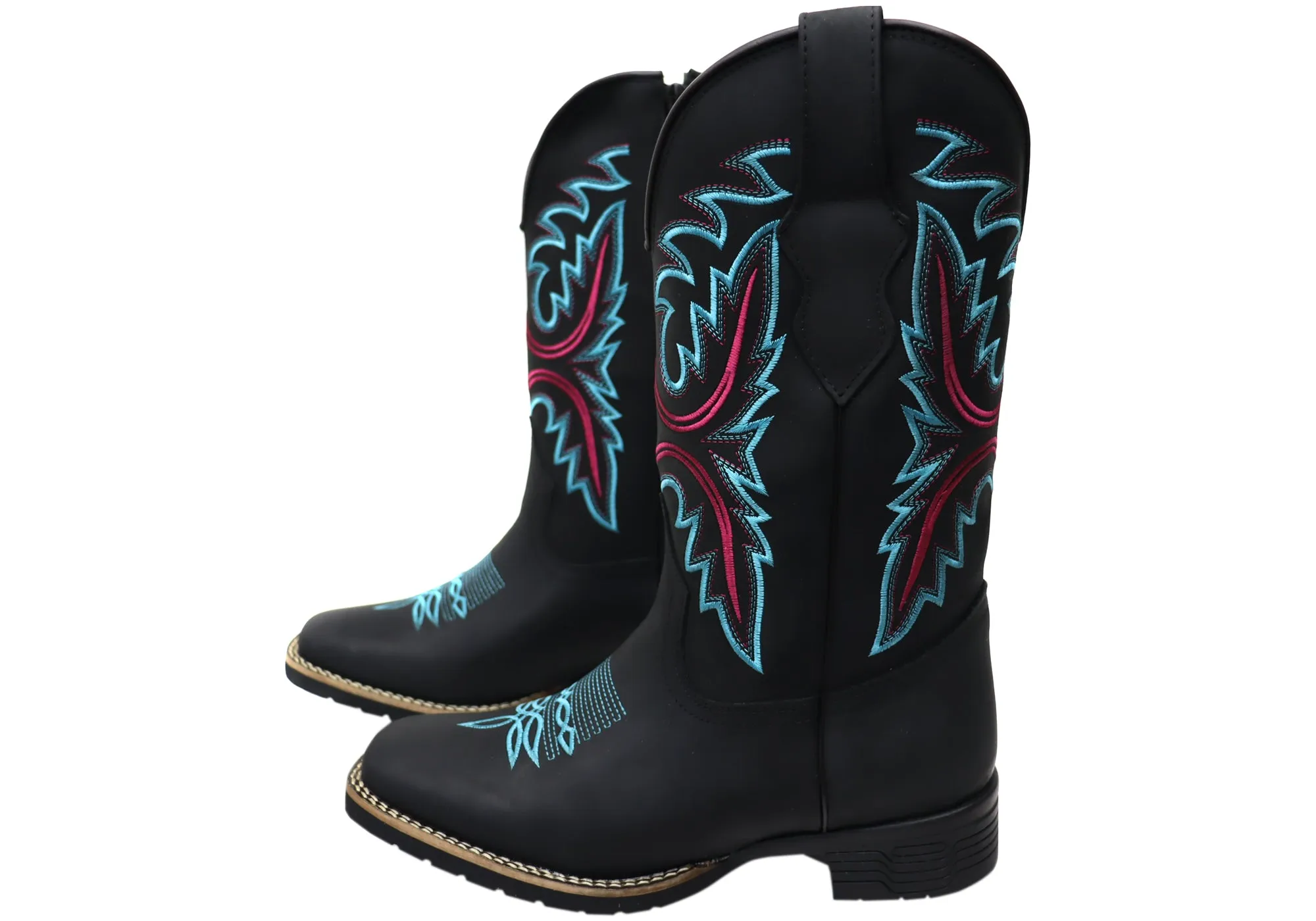 D Milton Abigale Damen Bequeme Leder Western Cowboy Stiefel D Milton Schuhe
