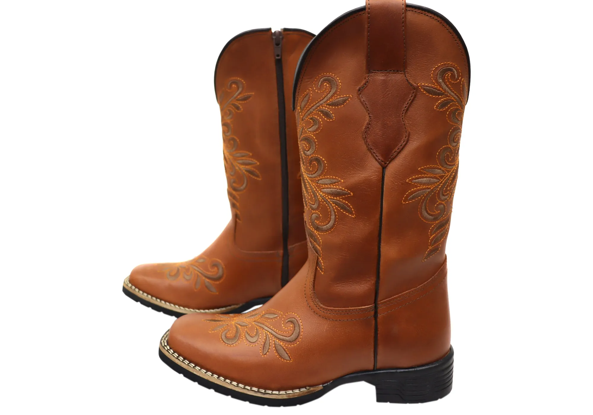 D Milton Belle Damen Bequeme Leder Western Cowboy Stiefel D Milton Schuhe