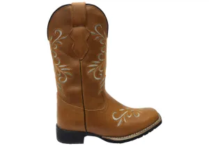 D Milton Belle Damen Bequeme Leder Western Cowboy Stiefel D Milton Schuhe