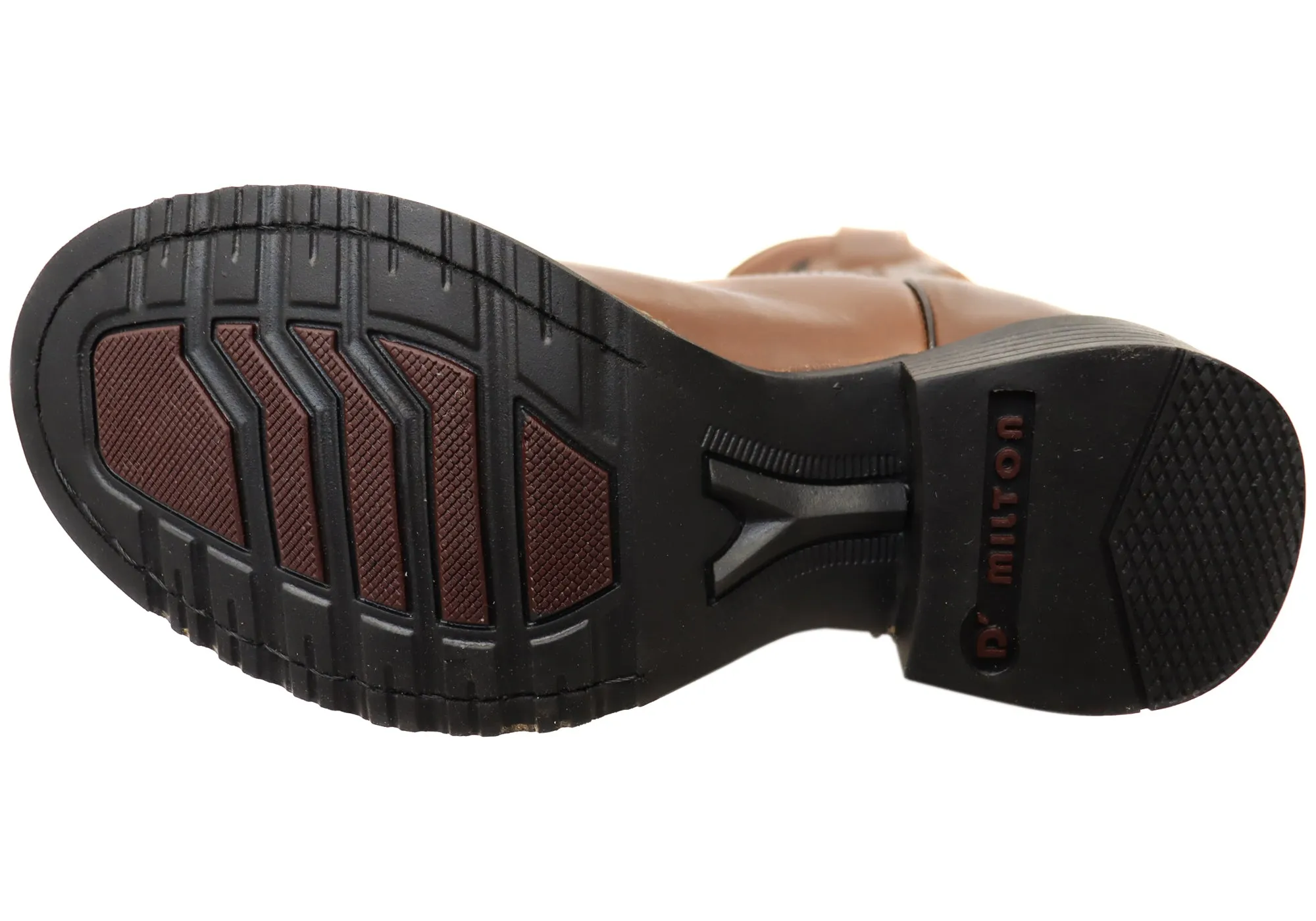 D Milton Dallas Herren Leder Bequeme Western Cowboy Stiefel D Milton Schuhe