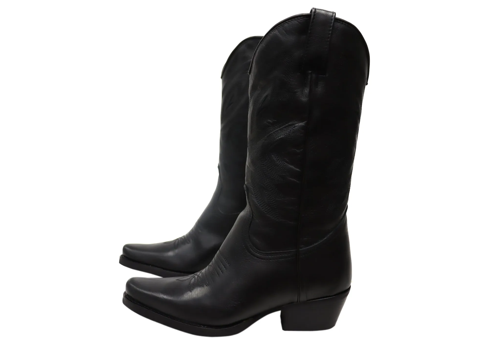 D Milton Delilah Damen Bequeme Leder Western Cowboy Stiefel D Milton Schuhe
