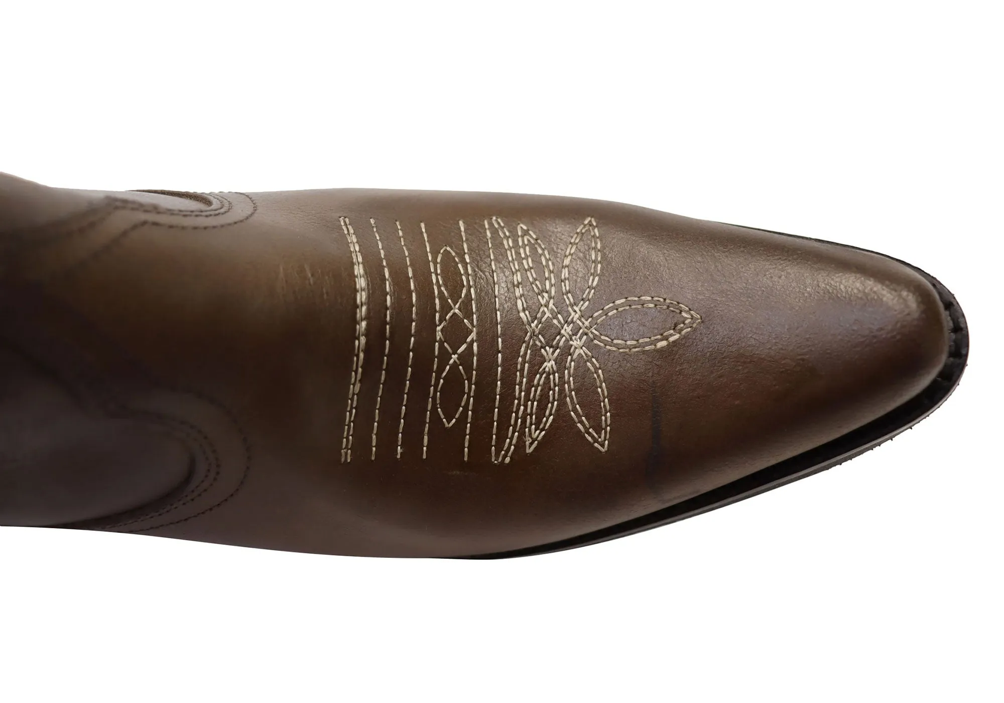 D Milton Edwina Damen Leder Western Cowboy Knöchelstiefel D Milton Schuhe
