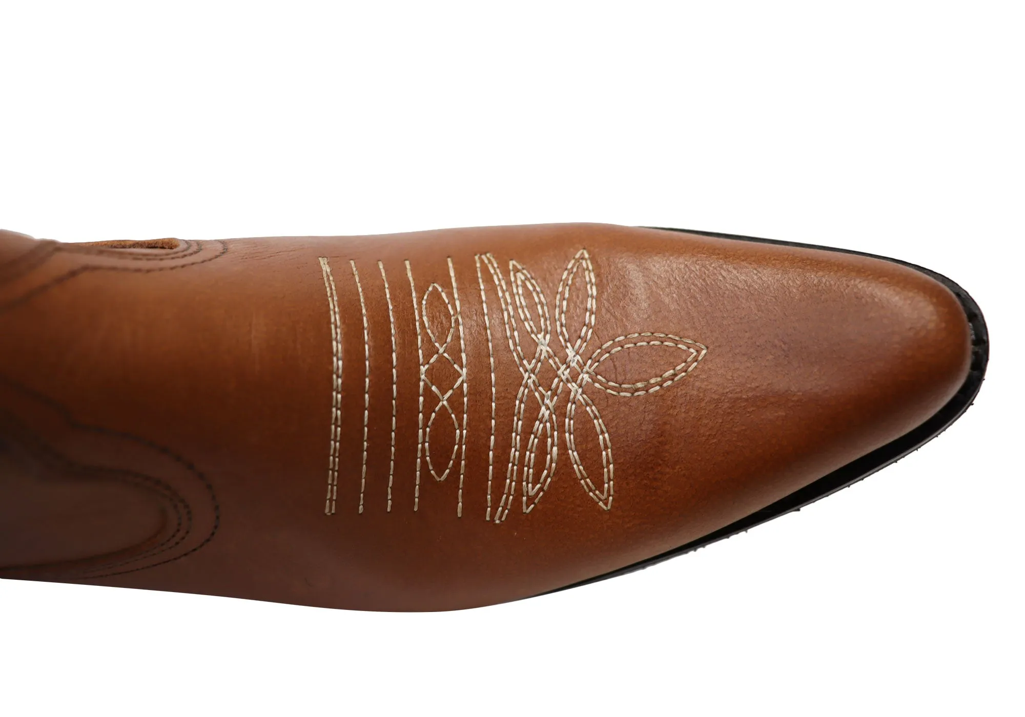 D Milton Edwina Damen Leder Western Cowboy Knöchelstiefel D Milton Schuhe