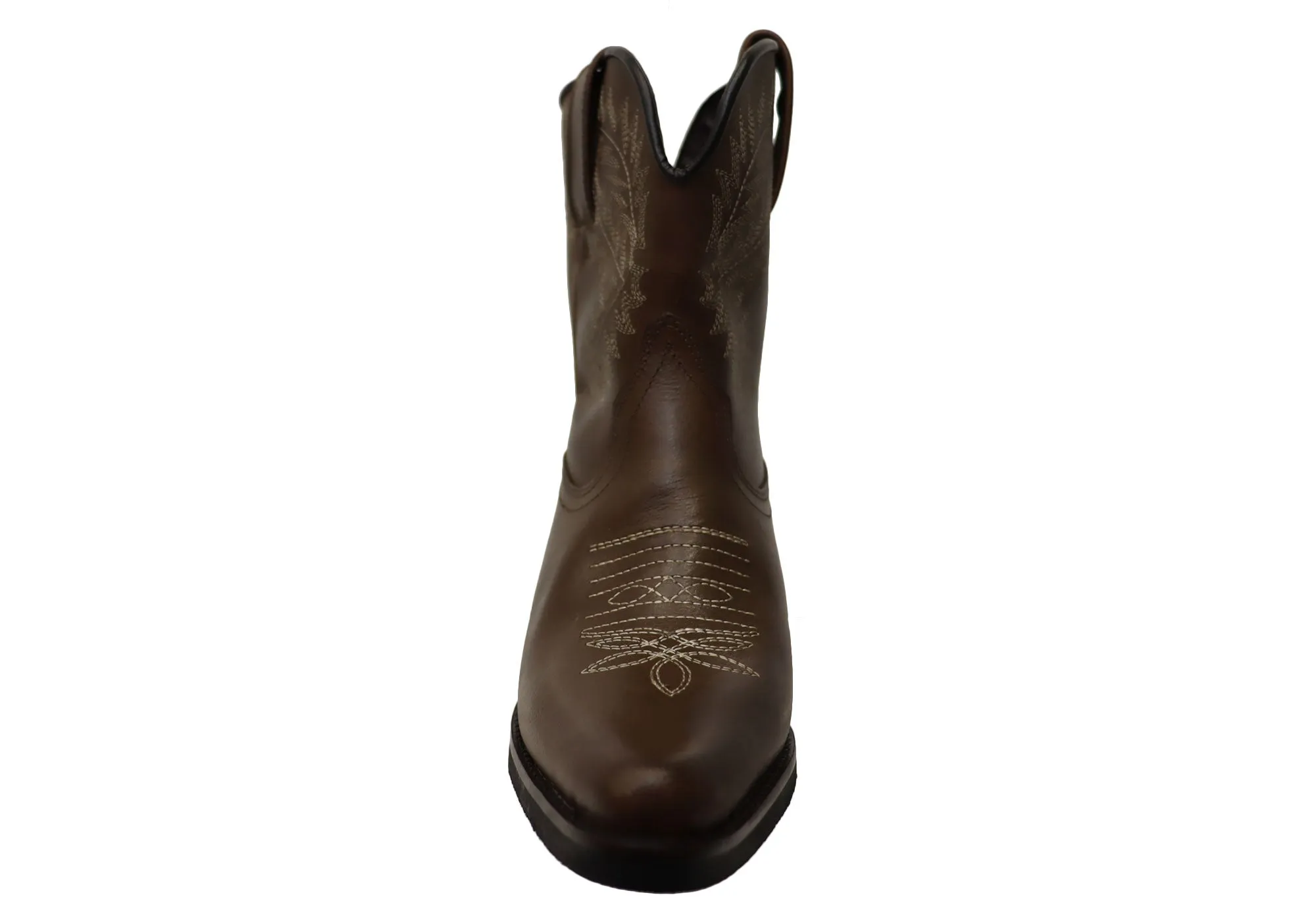 D Milton Edwina Damen Leder Western Cowboy Knöchelstiefel D Milton Schuhe