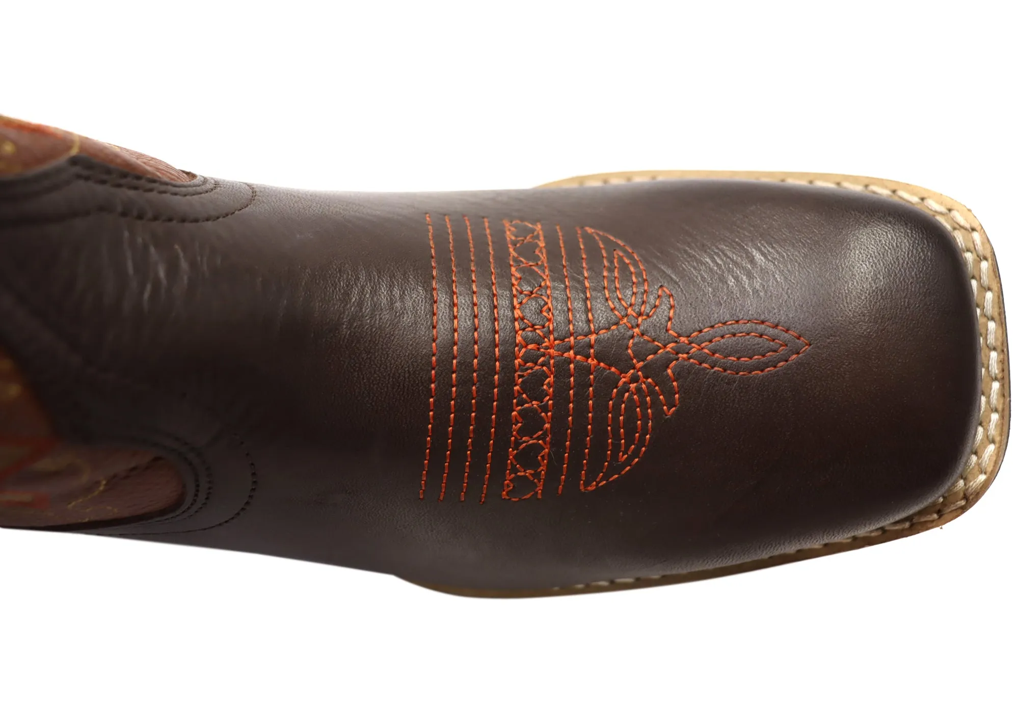 D Milton Ridgeland Herren Leder Bequeme Western Cowboy Stiefel D Milton Schuhe