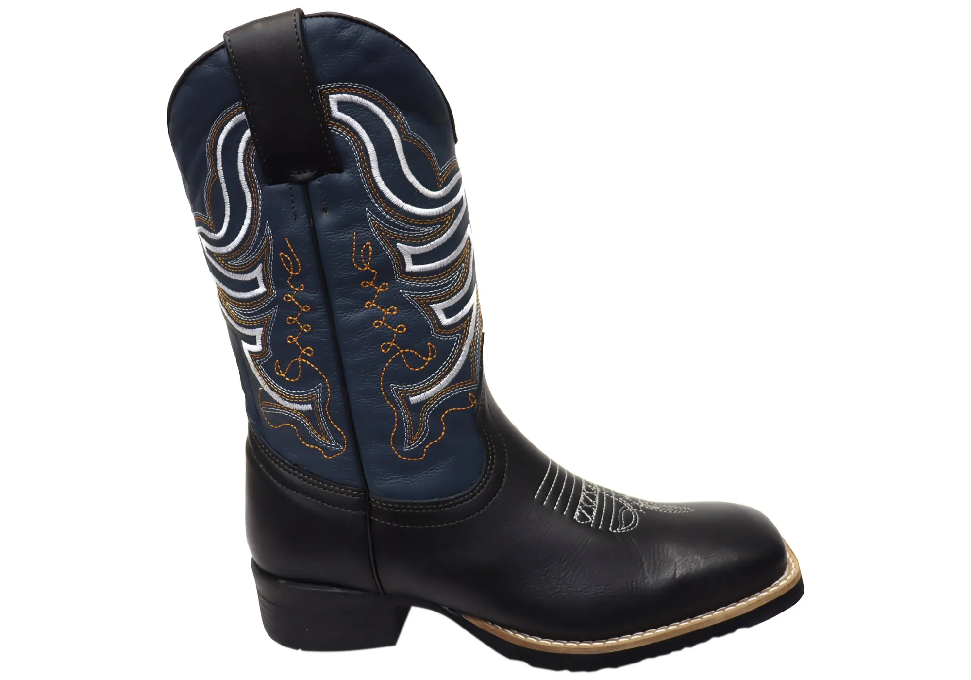 D Milton Ridgeland Herren Leder Bequeme Western Cowboy Stiefel D Milton Schuhe