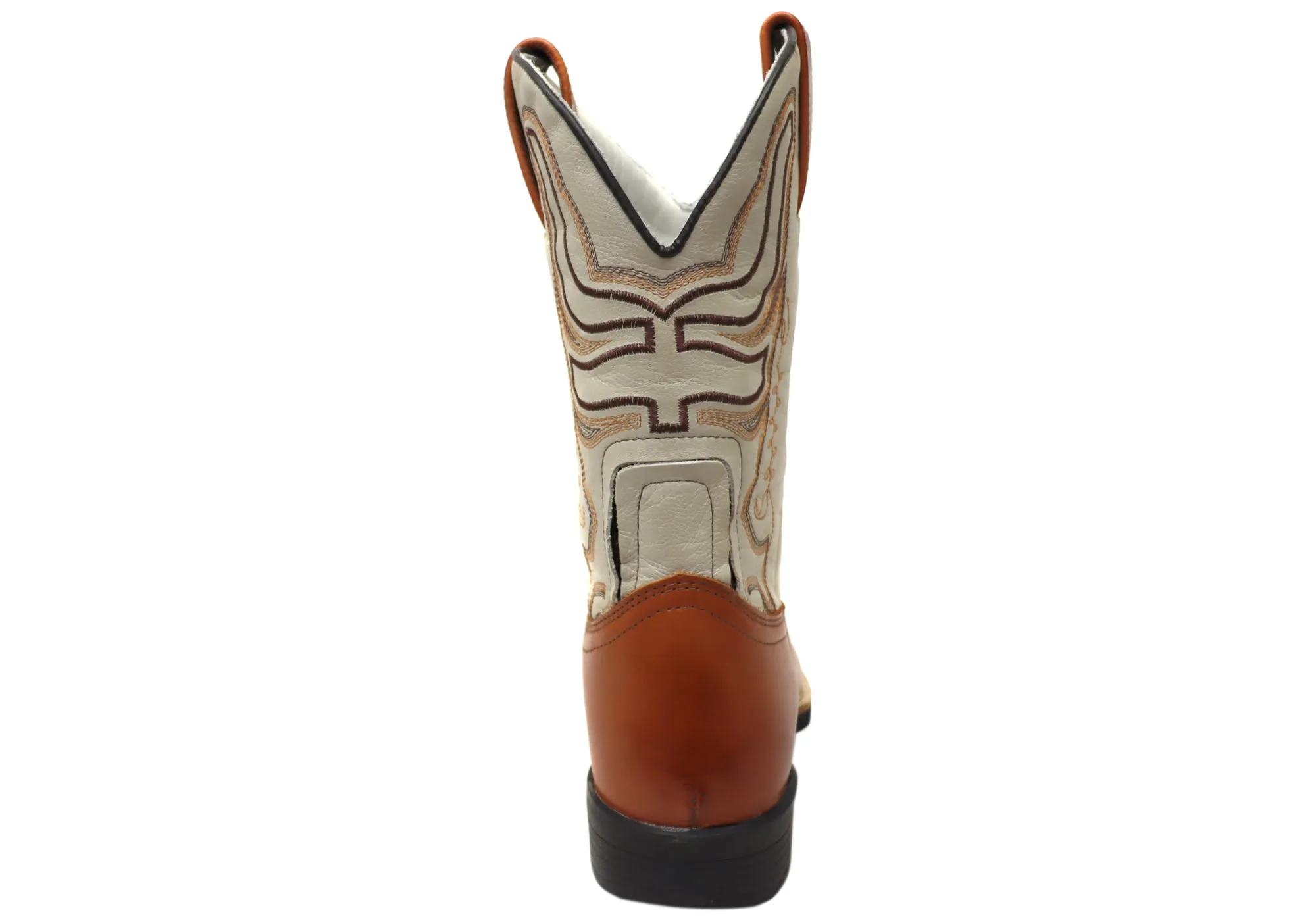 D Milton Ridgeland Herren Leder Bequeme Western Cowboy Stiefel D Milton Schuhe