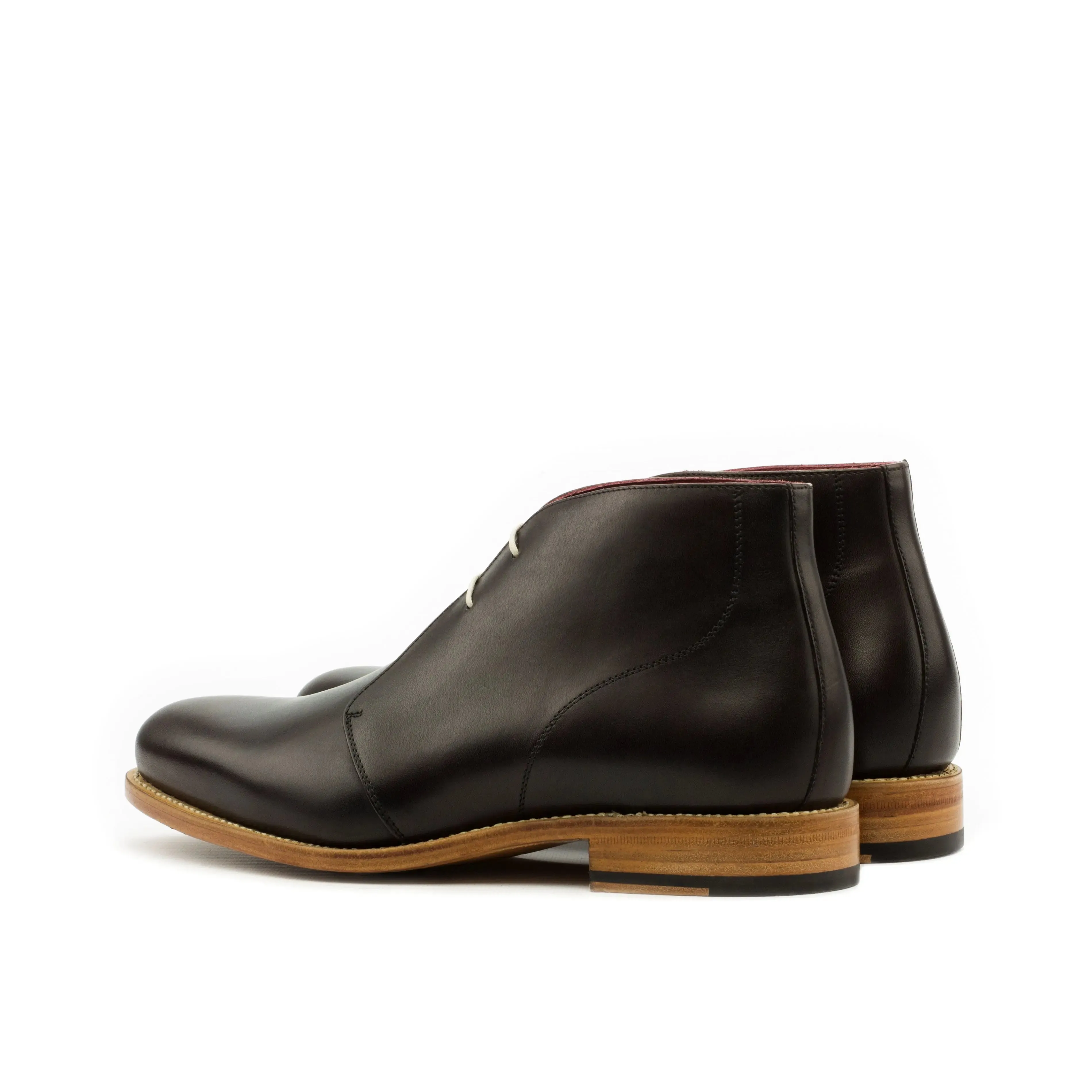 Dapperfam Schuhe DapperFam Vivace in Dunkelbraun Herren Italienisches Leder Chukka