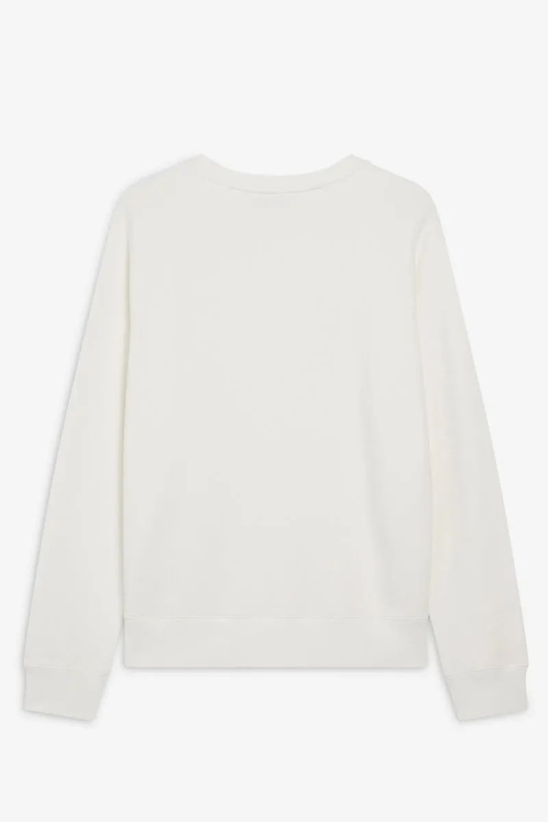Doppelter Fuchskopf-Aufnäher Klassischer Sweatshirt Ecru