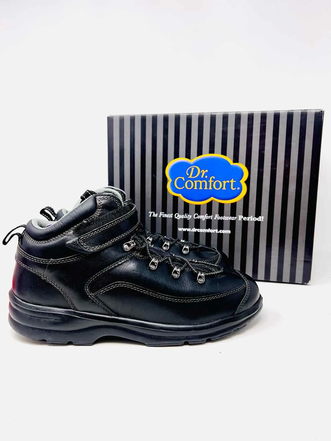 Dr. Comfort Größe 8 Schwarzes Leder MIT SCHACHTEL!!! Schuhe Sneaker