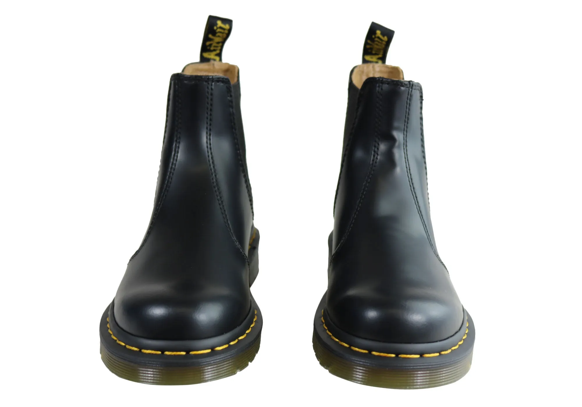 Dr. Martens 2976 YS Black Smooth Unisex Leder Chelsea Boots Dr. Martens Schuhe
