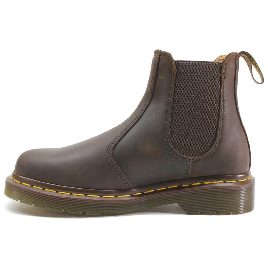 Dr. Martens 2976 Ys Crazyhorse Leder Unisex Chelsea Stiefel