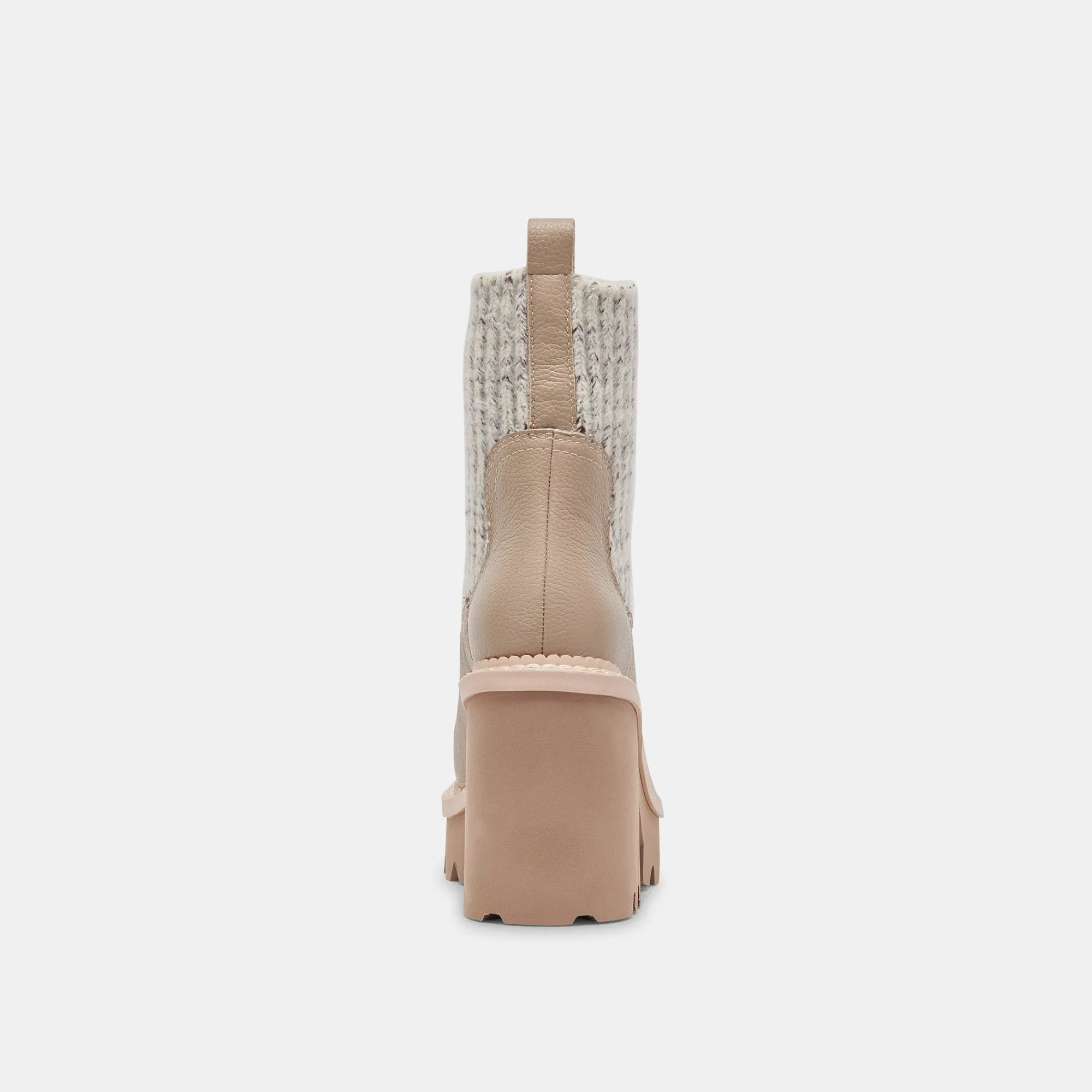 DRAGO STIEFEL TAUBENFARBENES LEDER